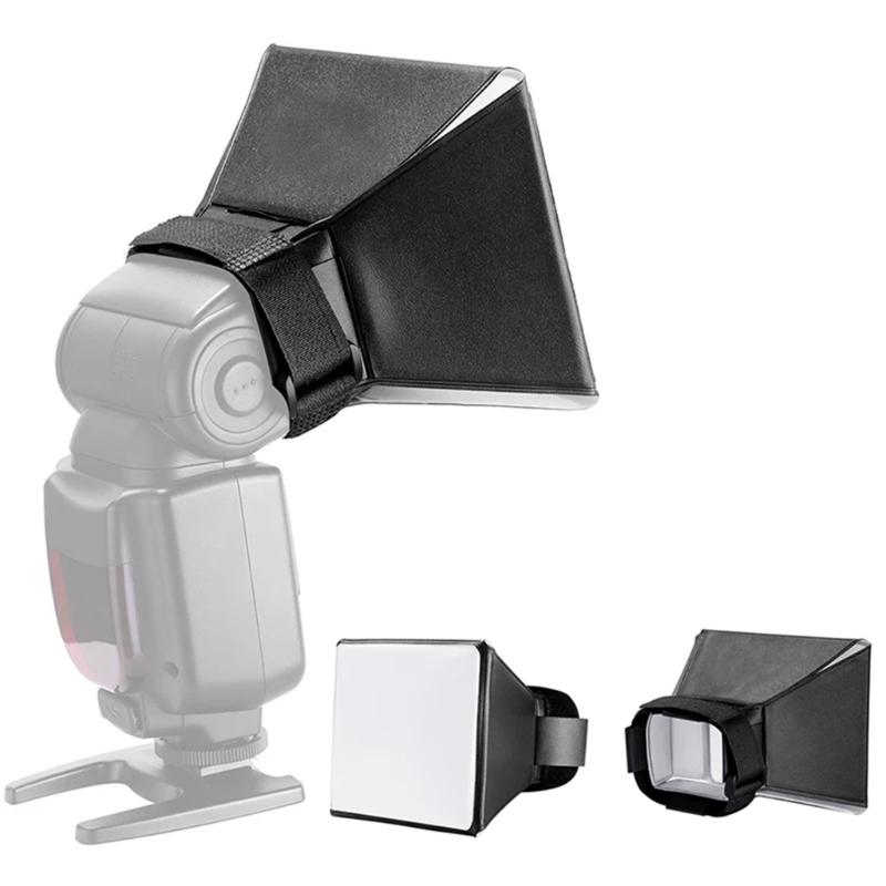 Flash Diffuser Reflector Softbox Professional Mini Photo Diffuser Soft Light Box for Most Brands Digital Cameras