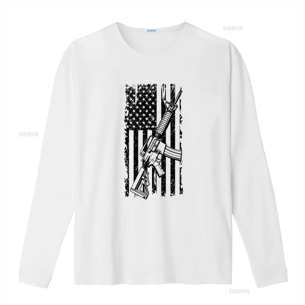 Mens Ar 15 Usa Flag Patriotic T Shirt Pro Gun 2nd Amendment Design Vintage Washed Fashion Slightly Streetwear Designer Clothes
