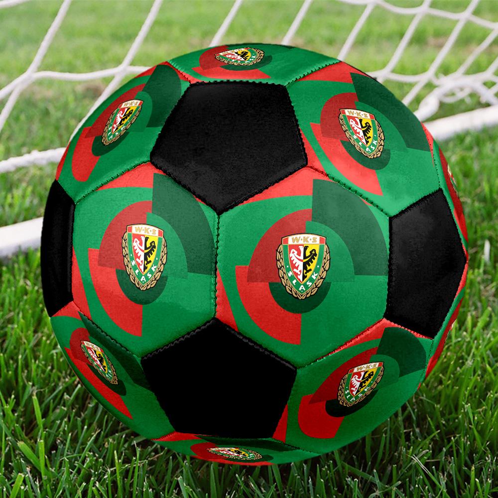 SLASK WROCLAW Soccer Ball Colorful All Ages Machine Stitched PVC Competition Ready Durable High-Bounce.SIZE5