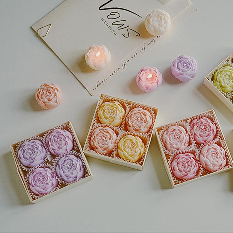 Rose Scented Handmade Creative Candle Gift Set