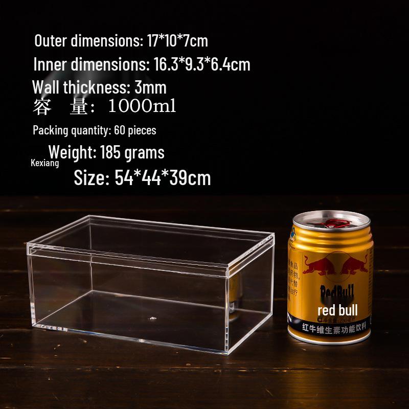 Clear Acrylic Rectangular Gift Box for Tea and Party Souvenirs