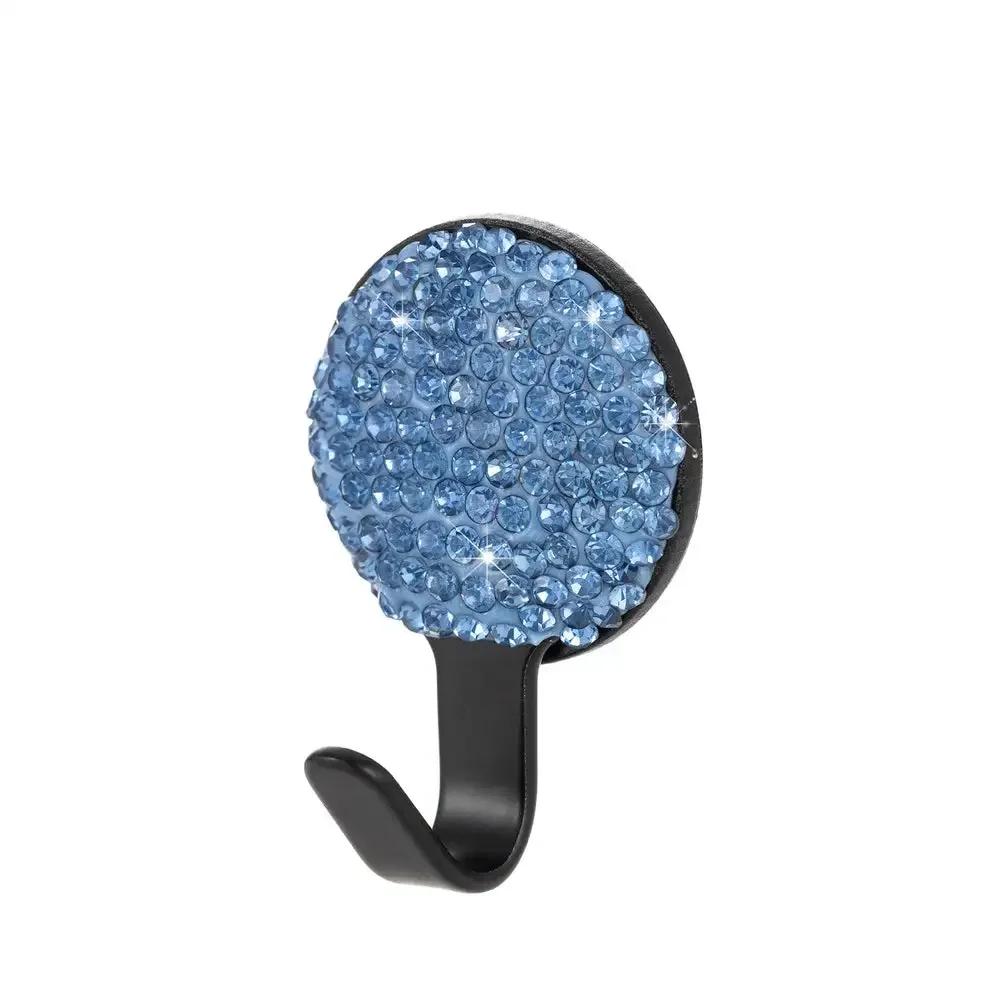 1Pcs Rhinestone Decor Car Seat Back Hook Hanger Universal Bling Diamond Vehicle Auto Headrest Storage Holder Car Accessories