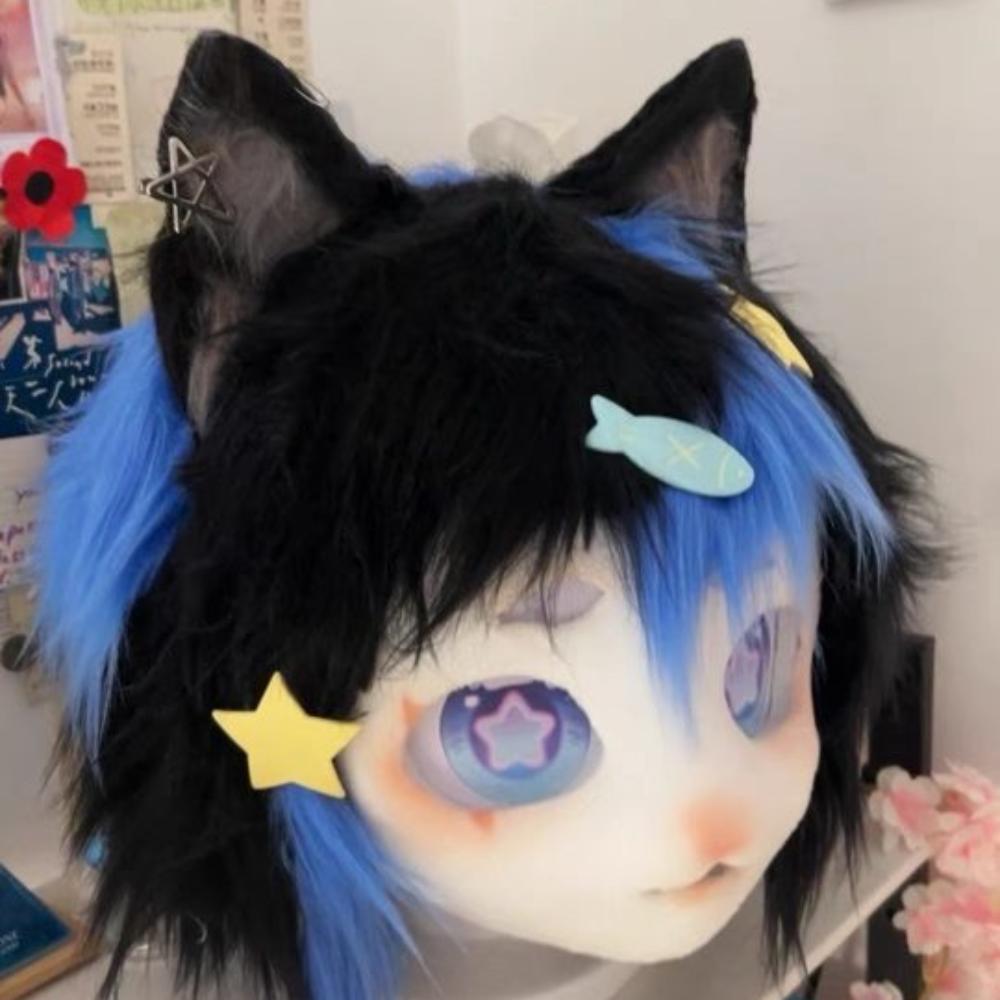 Animals Cat Ears Headband Lolita Furry Cosplay Headwear Cute Wolf Dog Hair Band  Student