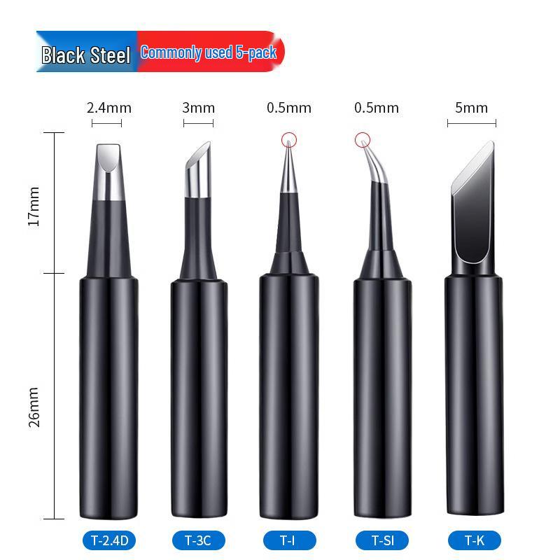 936 Internal Heating Soldering Iron Tip, Constant Temperature, Chrome & Black Diamond, Lead-Free