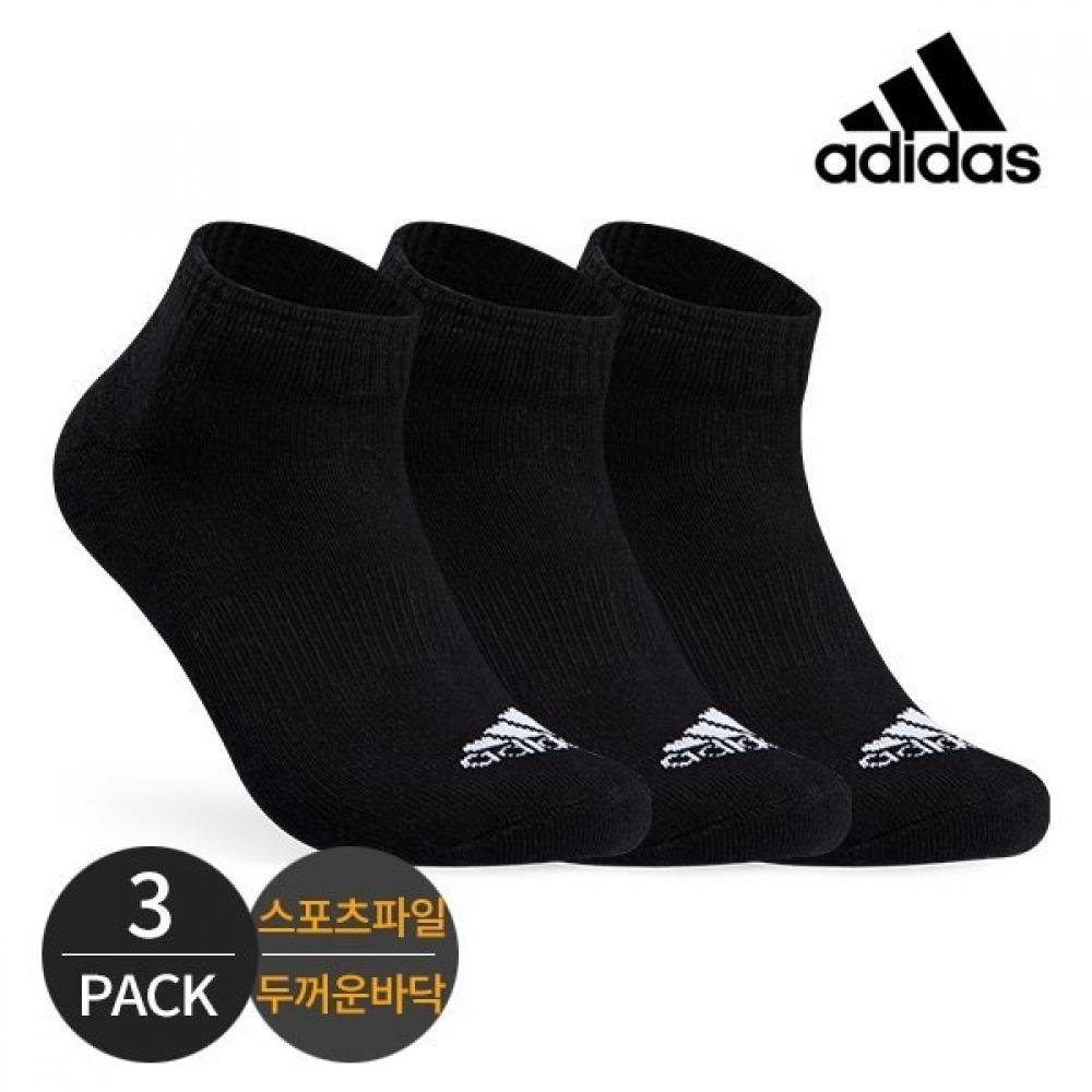 

Adidas Adidas Mens Sports Pile Big Logo Ankle Socks 3PBK