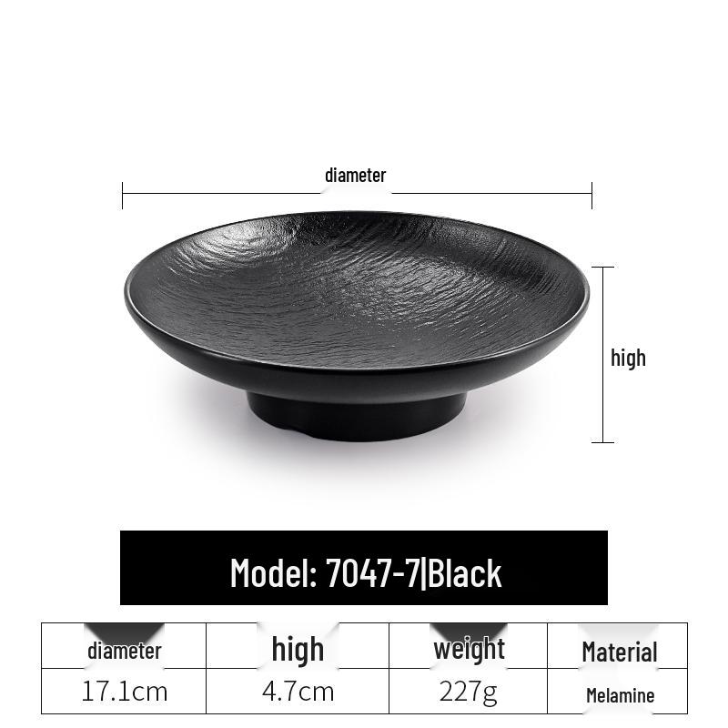 

Creative Melamine High-Footed Display Plate for Restaurants and Hotels