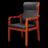 Junpan Rubber Wood Armrest Office Chair