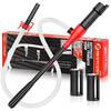 Portable Transfer Pump Battery Operated Electric Siphon Pump For Gas, Fuel, Diesel, Water Transfer 2.4 GPM Flow Oil Extractor, 47 Inches Hose-Easy To