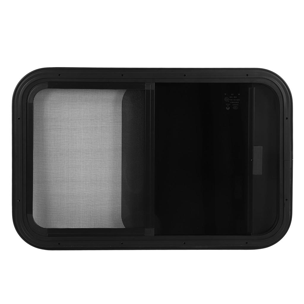 25.59x16.54in RV Windows Aluminium Alloy Rounded Sliding Windows Sealed Waterproof UV Resistant Slid