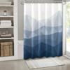 Elegant Blue and White Geometric Waterproof Shower Curtain – Perfect for Adding a Modern and Stylish Touch to Your BathroomDecor