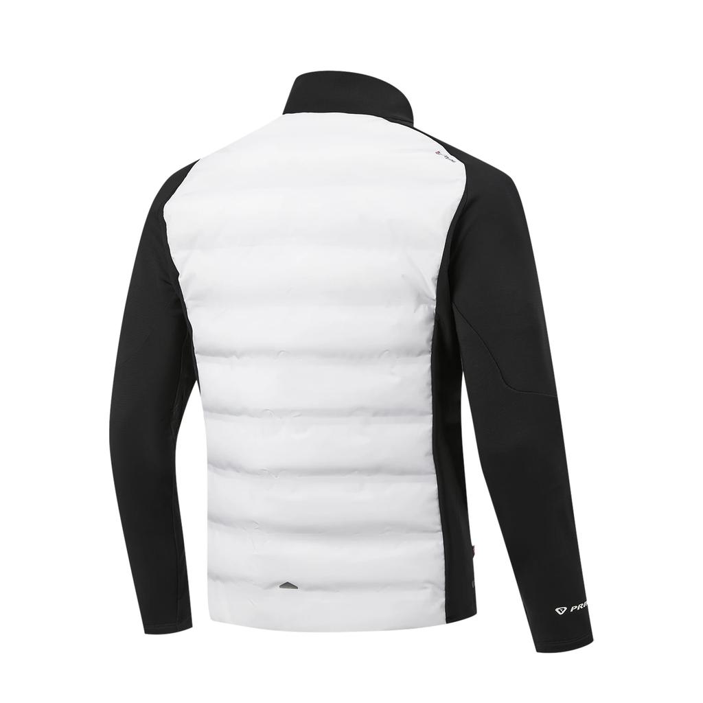 Li-Ning Running Series Spliced Stand-Up Collar Zipper Versatile Cotton Jacket Men jackets AJMW063-2