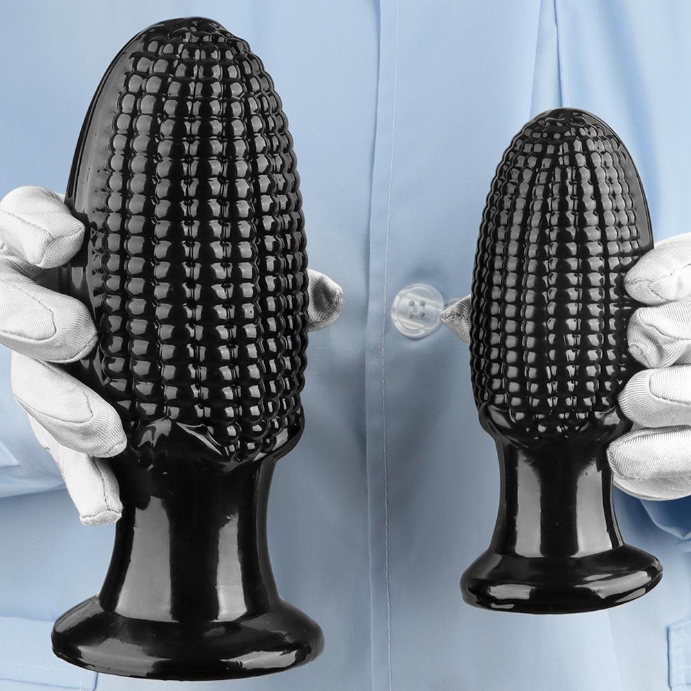 Black PVC Large Butt Plug Dildo Fisting Masturbator Sex Toy 18+ Big Dick Simulation Penis