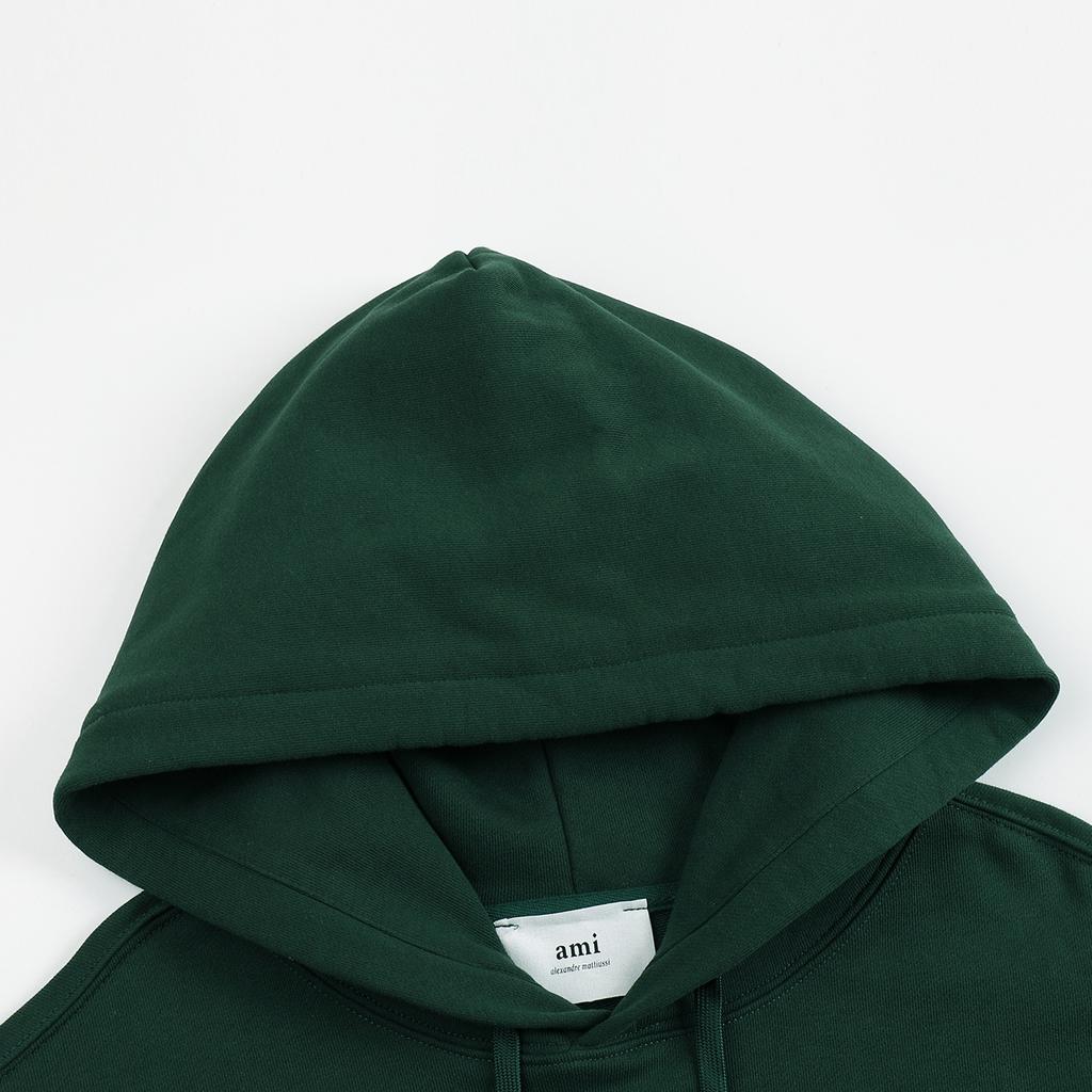 AMI 2025 Herbst/Winter Neu Kleines Schwarzes Logo Bestickt Hochwertige Baumwolle Kapuzenpullover Sweatshirt Paar-Kapuzenpullover