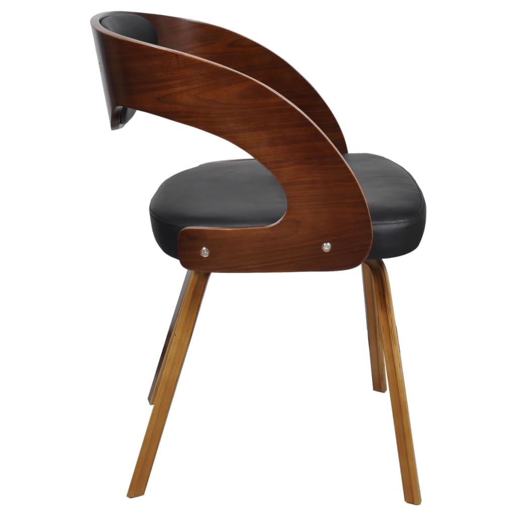 Dining Chairs 2 Pcs. Brown Faux Leather