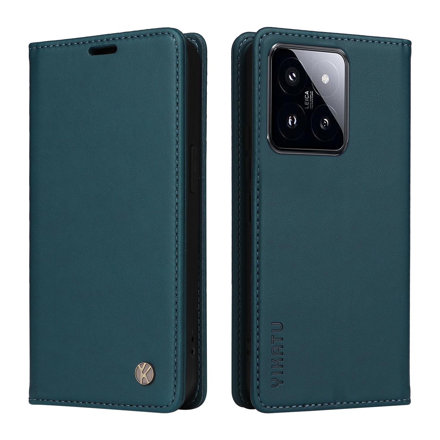 

Магнитный кожаный чехол-книжка для Xiaomi 11 12 13 14 15 11T 12T 13T 14T Pro | Ультратонкий дизайн | Премиальный чехол-бампер Xiaomi 15 Pro синий