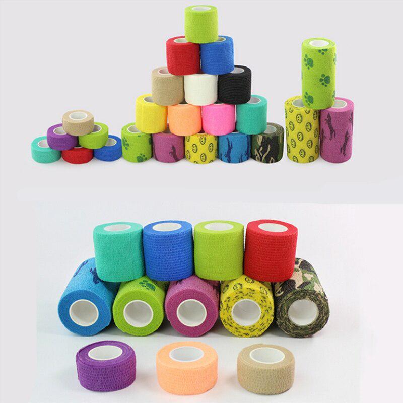 4.6M Sport Tape Waterproof Self Adhesive Elastic Bandage Muscle Tape Finger Joints Wrap Bandage Nonwoven Cohesive Bandage