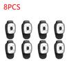 1-10PCS Lightweight Warning Lights USB Charging Portable Clip On Light Multifunction IPX4 Waterproof for Night Walking Fishing