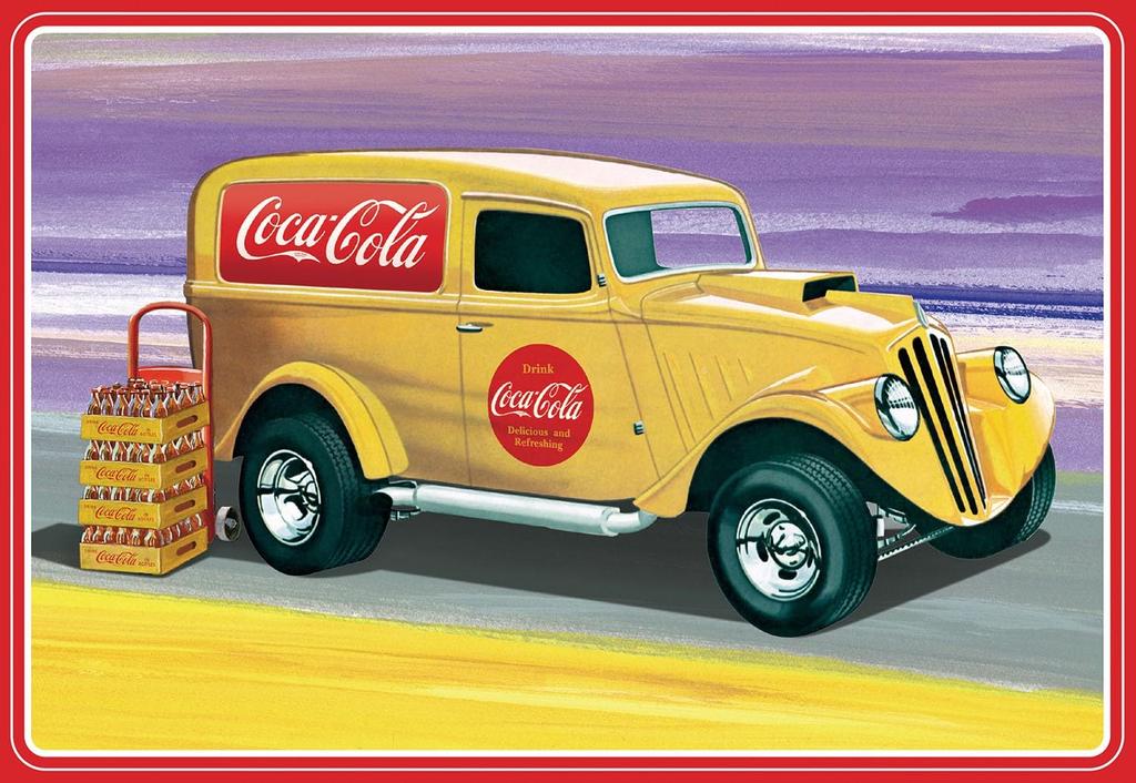 Camionnette Willys AMT 1933 Platts, modèle en plastique AMT1406, échelle 1/25, Coca-Cola