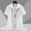 Plus Size 11XL Summer Men's Quick-drying Ice Silk Short-sleeved Shirt Loose Casual Sports Shorts Suit