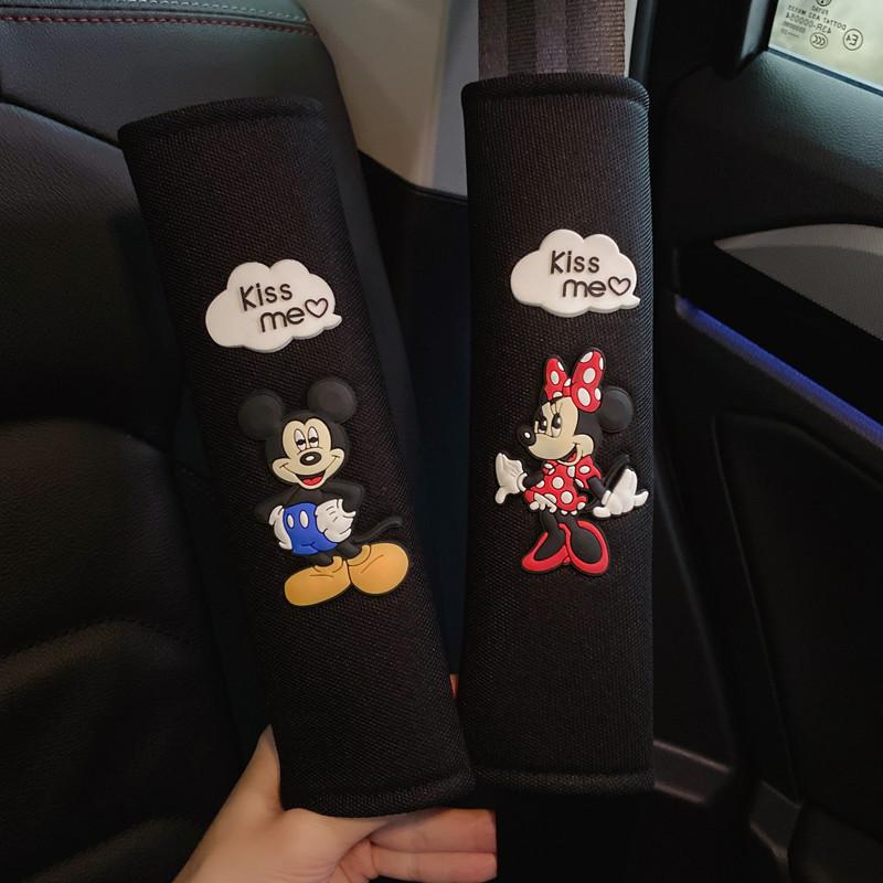 Cute Cartoon Car Seat Belt Shoulder Pad Cover For Summer Long-lasting Four Seasons Female
