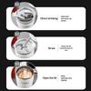 Stainless Steel Insulated Tumbler with Flip Straw Lid Double Wall Washable Reusable Coffee Mug for Work School Travel Use