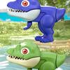 Children's Dinosaur Water Gun Manual Continuous Play Water Toy Summer Outdoor Water Battle Indoor Bathroom