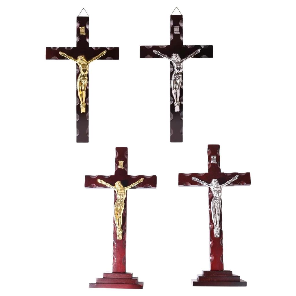 Wood Wall Crucifix Cross Jesus Crucifix for Thanksgiving Office Christmas