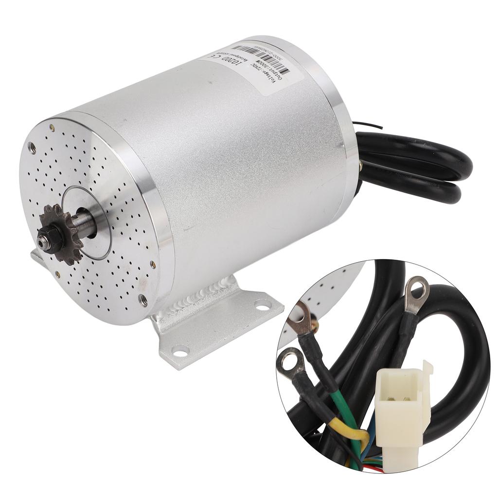 Silnik elektryczny bezszczotkowy DC 72V 3000W Silnik BLDC z zębatką 11 zębów do hulajnogi elektrycznej roweru gokarta