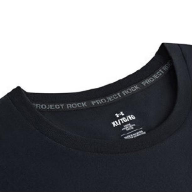 Under Armour Miękki sweter z okrągłym dekoltem, koszulka z krótkim rękawem, męskie topy, czarny 1386891-001