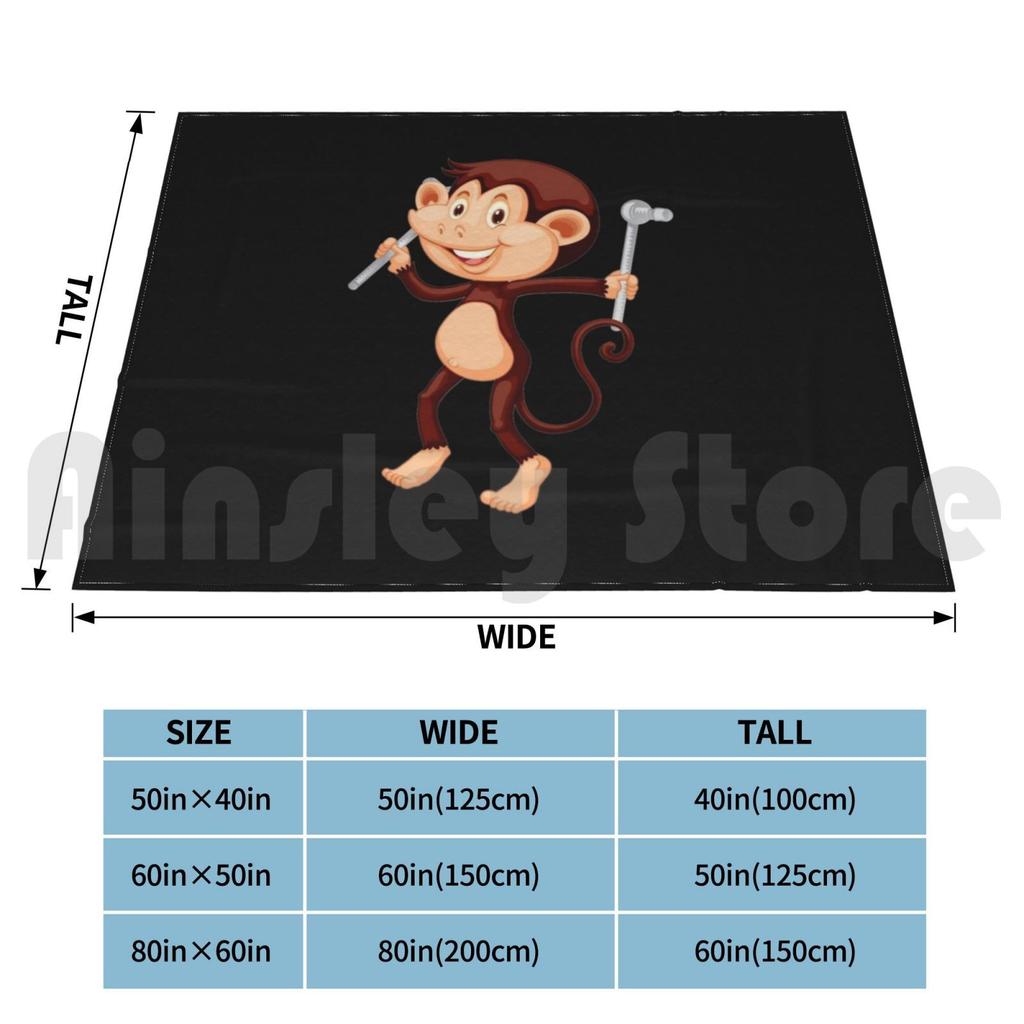 Scaffold Monkey Blanket Super Soft Warm Light Thin Scaffolder Builder Construction Worker Workman Workwoman