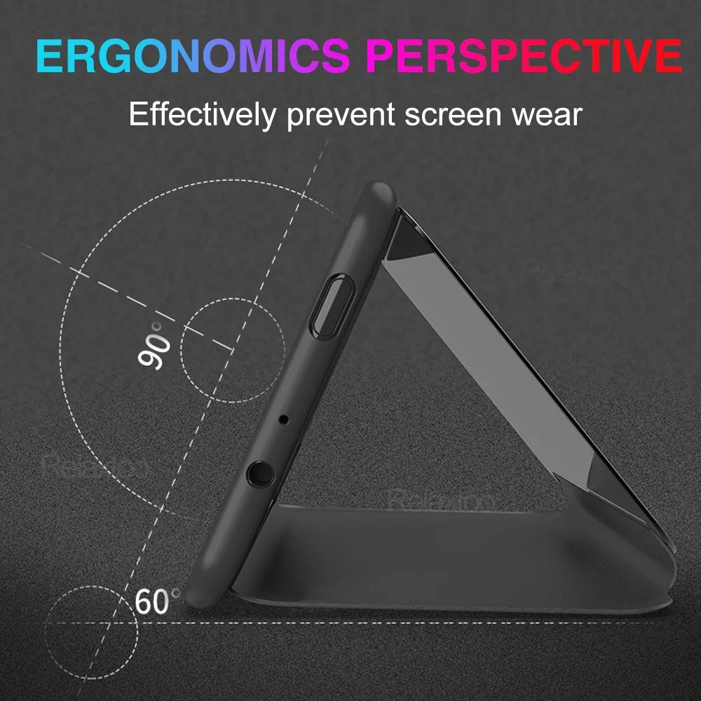 Flip Mirror Cases For Samsung Galaxy A55 A16 A56 A36 A26 A35 A25 A15 5G Phone Case For Samsung A54 A52 A32 A22 A12 A71 4G Cover