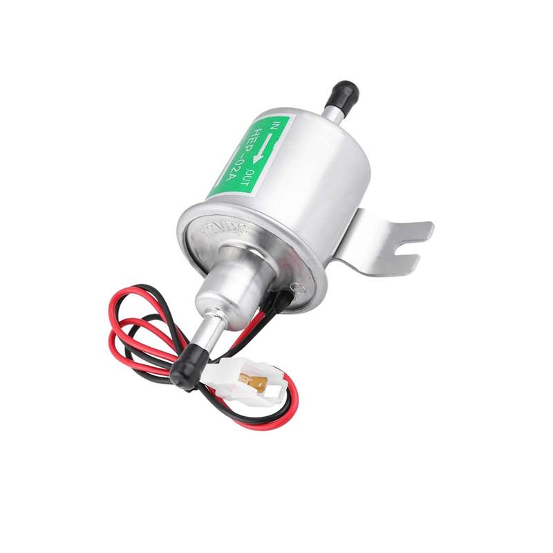 High Quality Low Pressure Universal Diesel Petrol Gaso Line Electric Fuel Pump HEP-02A 12V For Car Motorcycle