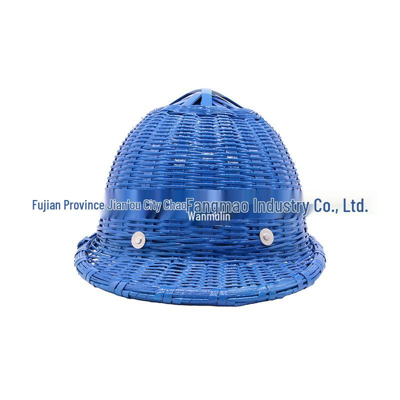 Lightweight Handmade Bamboo Hard Hat: Breathable, Anti-Smash Protection for Summer Construction