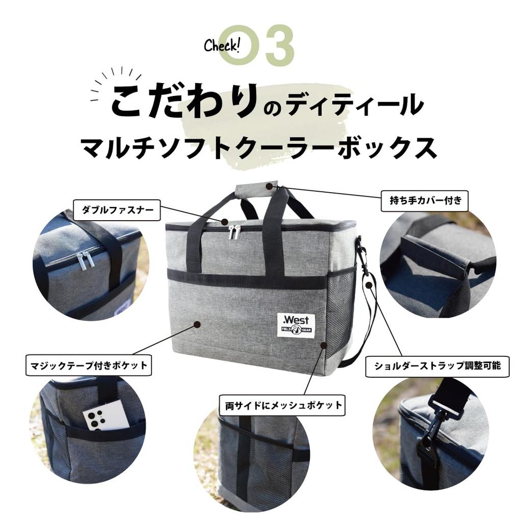 Cooler Box by Outdoor Large Capacity 30L Insulation Cooler Bag Thermal Insulation Foldable Cooler Bag Shopping Basket Bag [Recommended Guide] 4-Layer