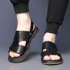 Fashion Leather Men Sandals Fashion Summer Outdoor Non-slip Hiking Trekking Shoes for Men Breathable Beach Slippers Casual Sneakers Men
