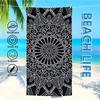 Exotischer Blumendruck Weiches Mikrofaser-Badetuch Groß Wasserabsorbierend Für Strand und Surfen