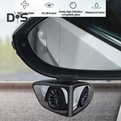 Specchio per punto cieco dell'auto Vetro trasparente bifacciale Girevole a 360° Universale SUV Camion Auto Grandangolo Sinistra Destra Specchietto retrovisore Assistenza alla retromarcia