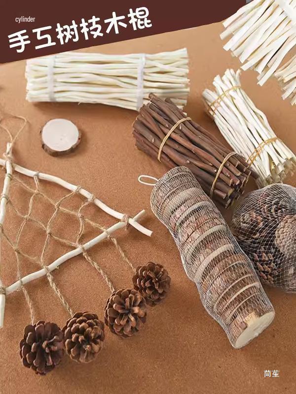 Natural Wood DIY Craft Sticks: Twigs & Branches for Eco-Friendly Decor & Plant Arrangement.