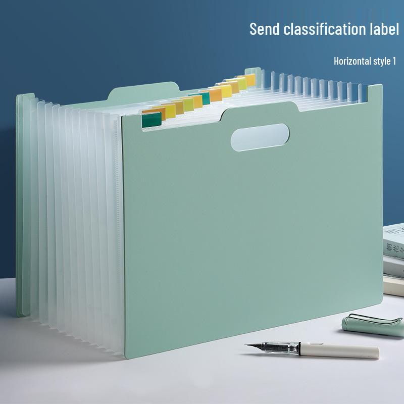 Taşınabilir Çok Katmanlı Akordeon Klasör: Geniş Kapasiteli Öğrenci Dosyası ve Sınav Kağıdı Düzenleyici