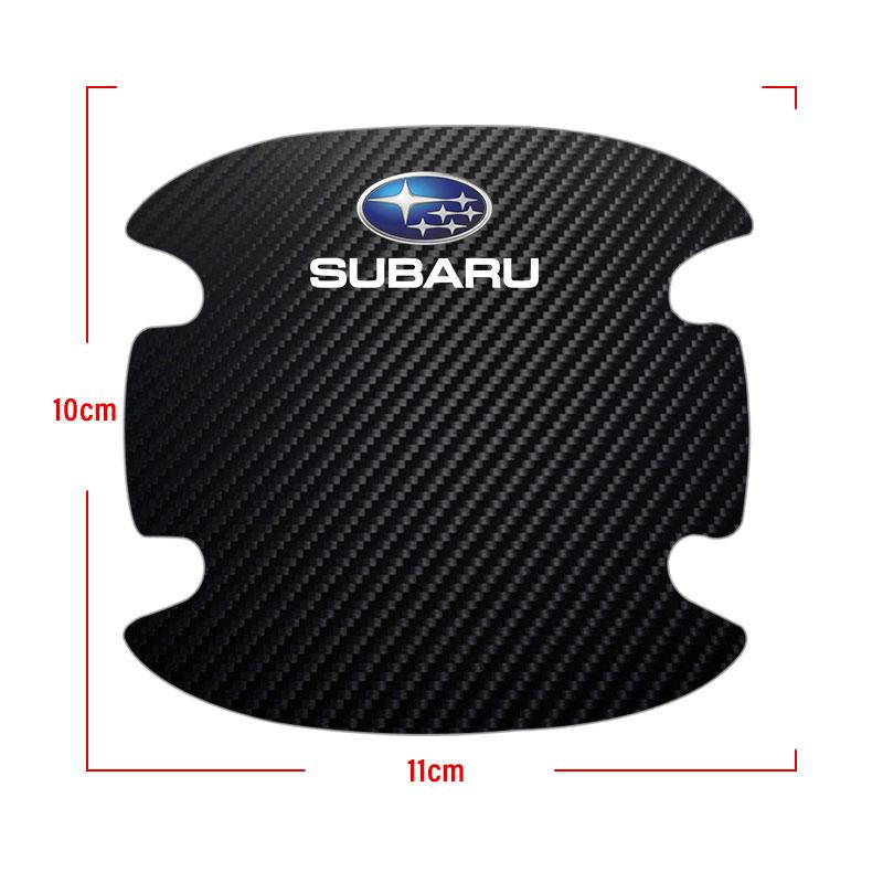 4ks samolepek z uhlíkových vláken proti poškrábání na kliky dveří auta Pro Subaru Forester impreza Outback Legacy Tribecacar WRC XV Auto