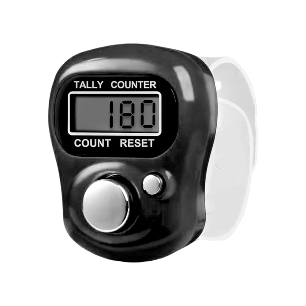 Pedometer LED Mini Counter Manual Point Counter Ring Pedometer for чёрный
