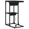 Nightstand Black Oak Look 41.5 x 26 x 60.5 cm