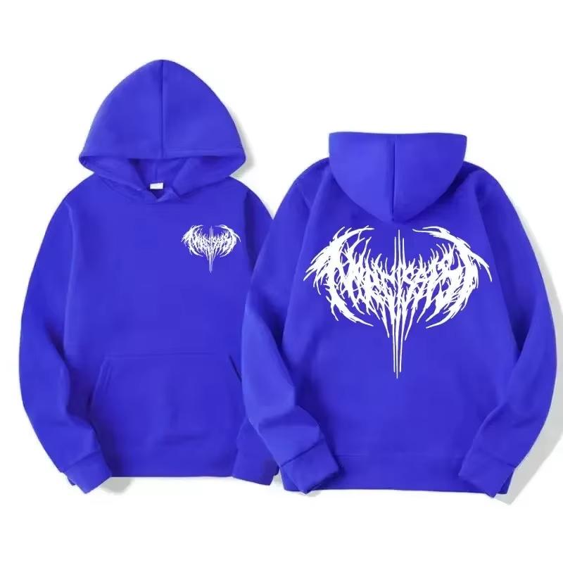 Rapper Grafik Hoodies Herren Retro Hip Hop Hoodie Mode Übergroßes Sweatshirt Streetwear