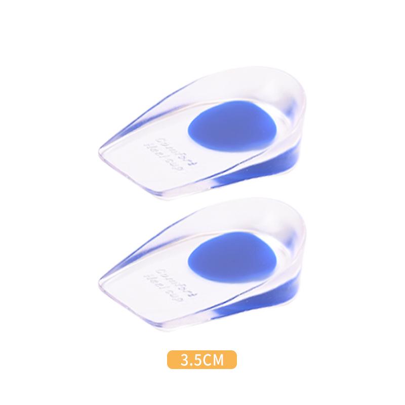 Silicone Heel Lift: Invisible Height-Boosting Insoles for Men & Women – Shock-Absorbing Sports Half Pad