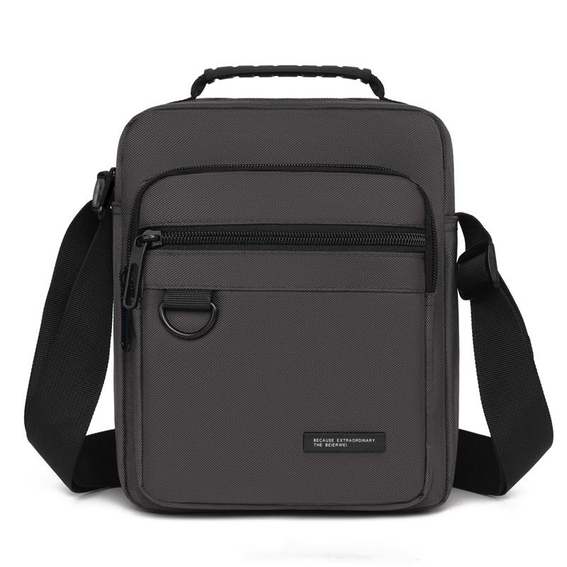 Men's Waterproof Shoulder Bag - Large Capacity Business/Leisure Crossbody with Multi-Layer Pockets