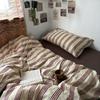 French Style Retro Printed Bedding Rural Style Duvet Cover Solid Color Dust-proof and Easy To Clean Mattress Protective Covers Envelope Pillowcase