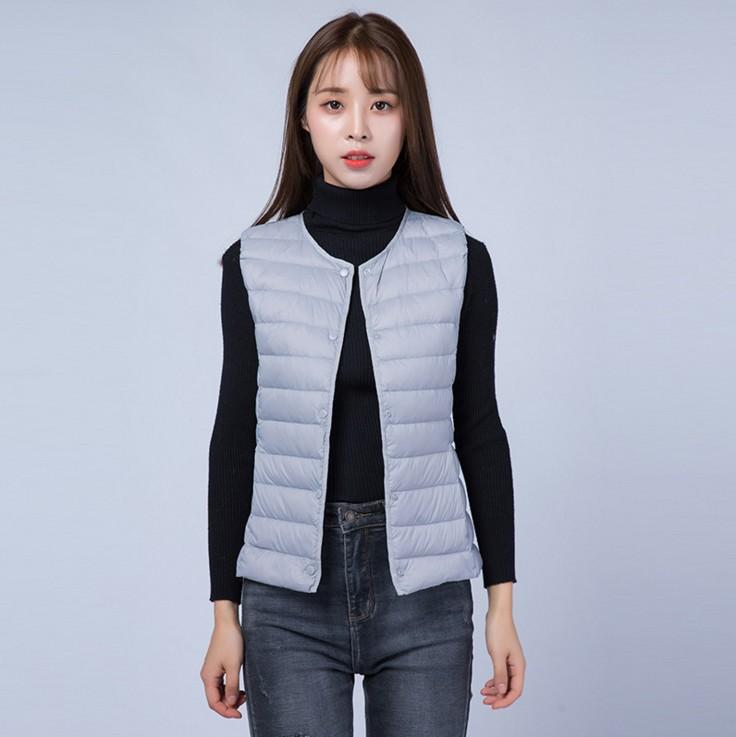New Women's Light Down Vest Women's Vest Light Down Liner Women's Plus Size