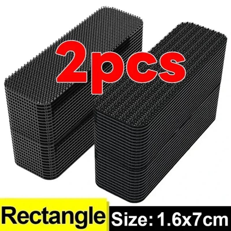 

2/60 шт. наклейки для фиксации автомобильного ковра, двухсторонние самоклеящиеся заплатки для фиксации ковров, коврики для ног, противоскользящие ленты 16*70MM(2PCS)