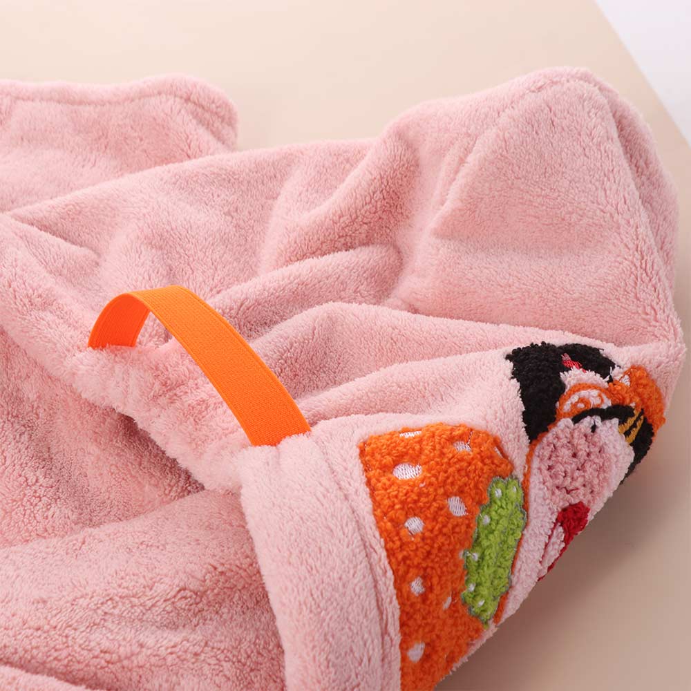 Coral Velvet Bath Hats Soft Turban Head Fashionable Quick Drying Cap Shower Time