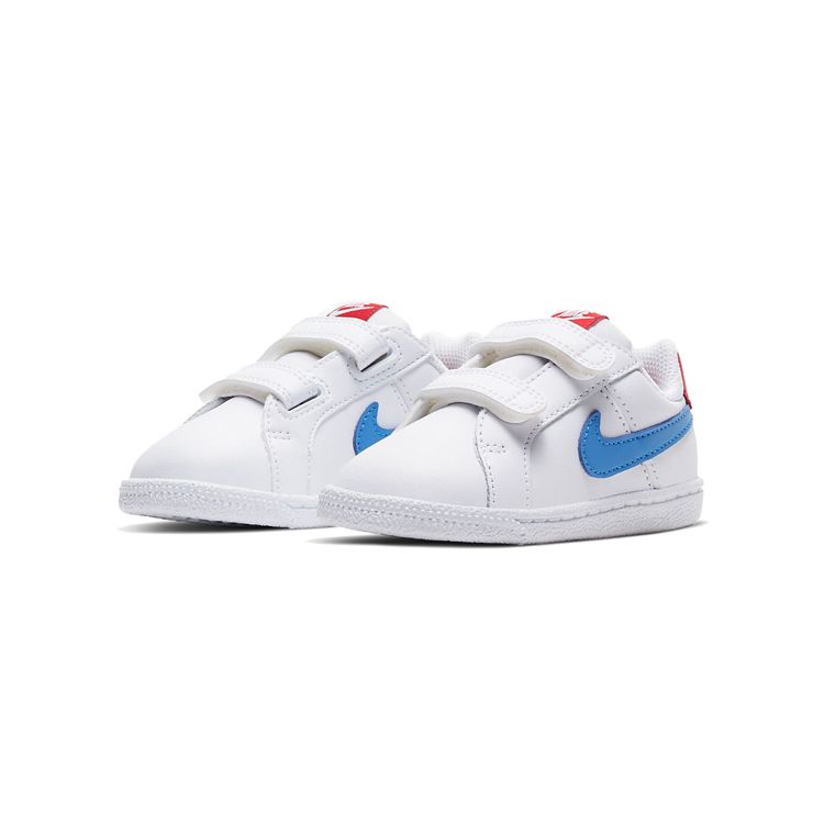 Nike Classic Versatile Non-Slip Durable Low-Top Walking Shoes Baby Shoes White Blue Red 833537-109